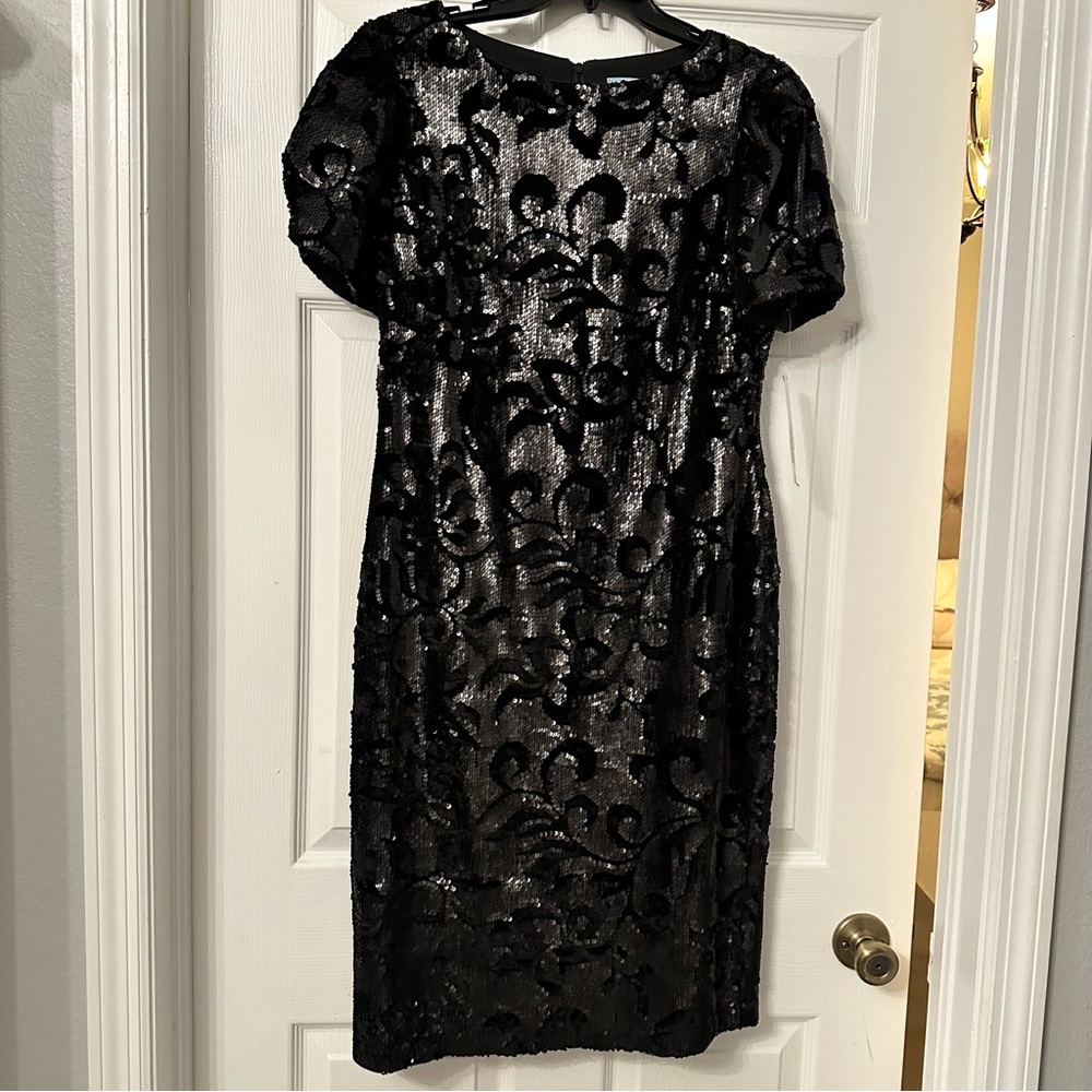 Velour sequined party dress - NWT